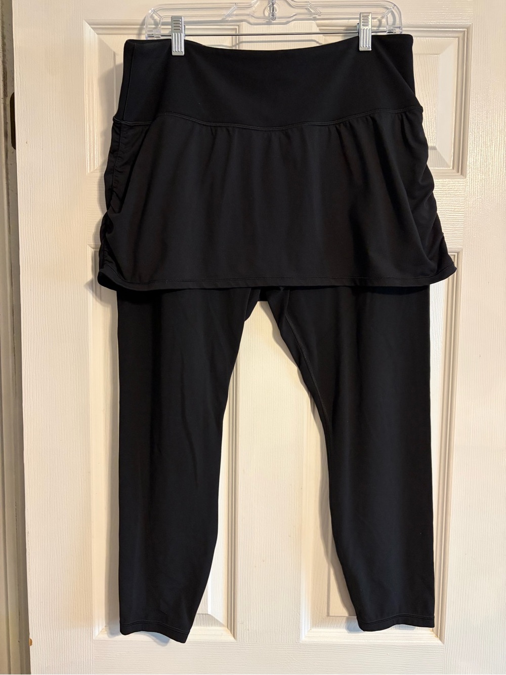 Athleta Elation 2 in 1 7/8 Tight Skirted Leggings Black XL Powervita